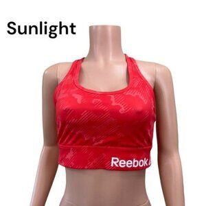 Reebok Running Essentials High-Impact Sport Bra Dynamic Orange Neon Women’s SZ M